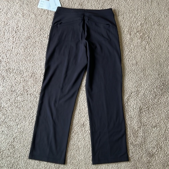 NWT Athleta Headlands Hybrid Pants Black Crop Petite Pull On - Picture 3 of 7